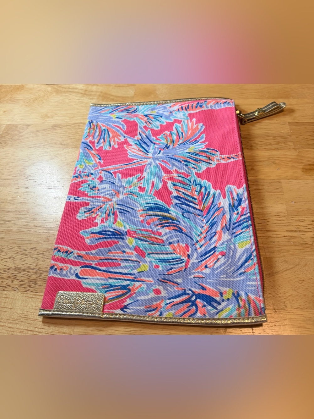 Lilly PulitzerZippered Canvas Pouch